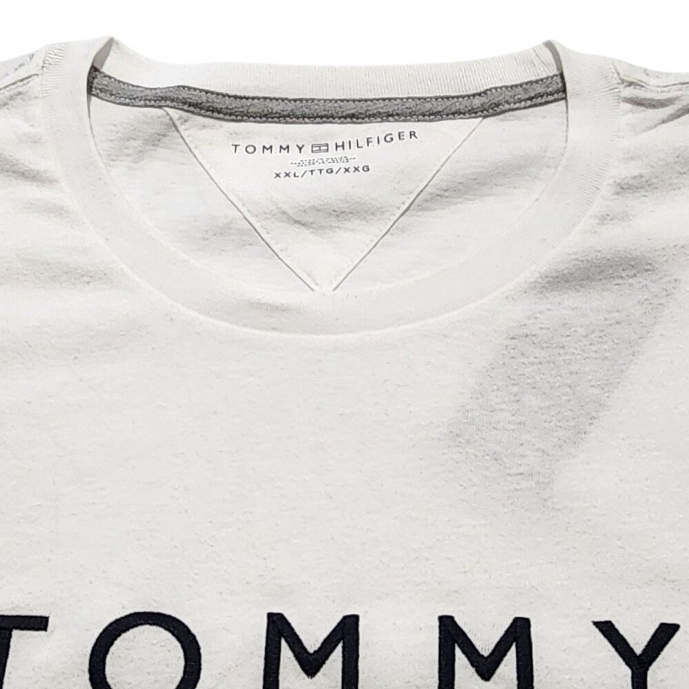 Tommy Hilfiger Men's Short-Sleeve Crewneck Embroidery T-Shirt‎ 2XL White - Picture 8 of 10